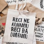 Platnena torba Reci ne