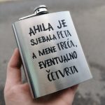 Pljoska personalizirana silver