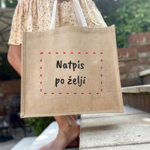 Juta ceker - natpis po želji