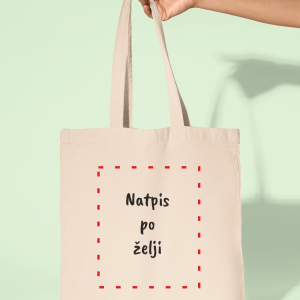 Platnena torba – natpis po želji