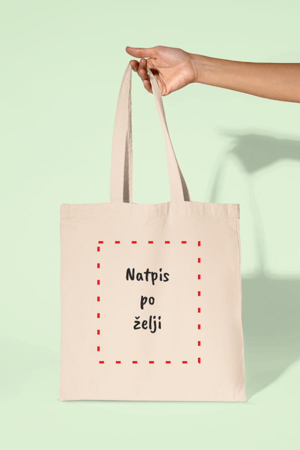 Platnena torba – natpis po želji