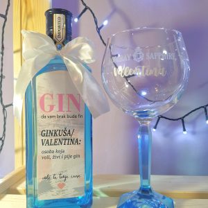 Gin Bombay Sapphire + čaša