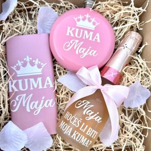 Poklon set pink/black